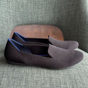 Rothy’s womens the loafer black Slip-On flats comfortable washable Shoes 8.5 EUC